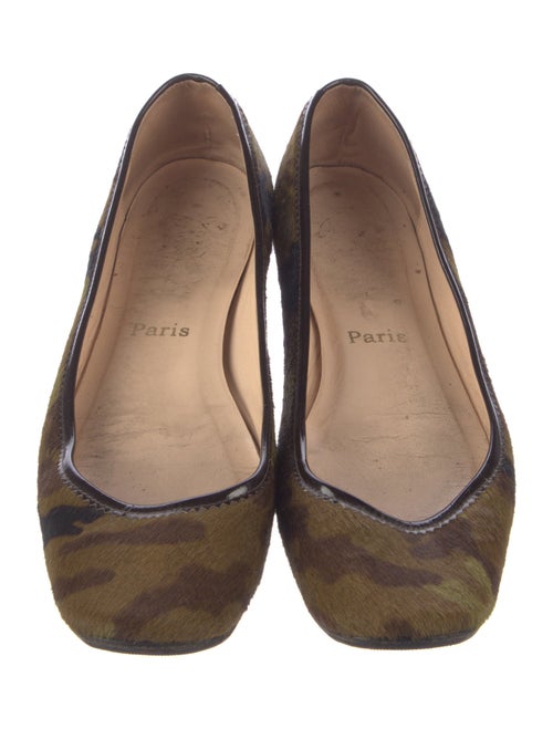 Christian Louboutin Ponyhair Animal Print Ballet Flats
