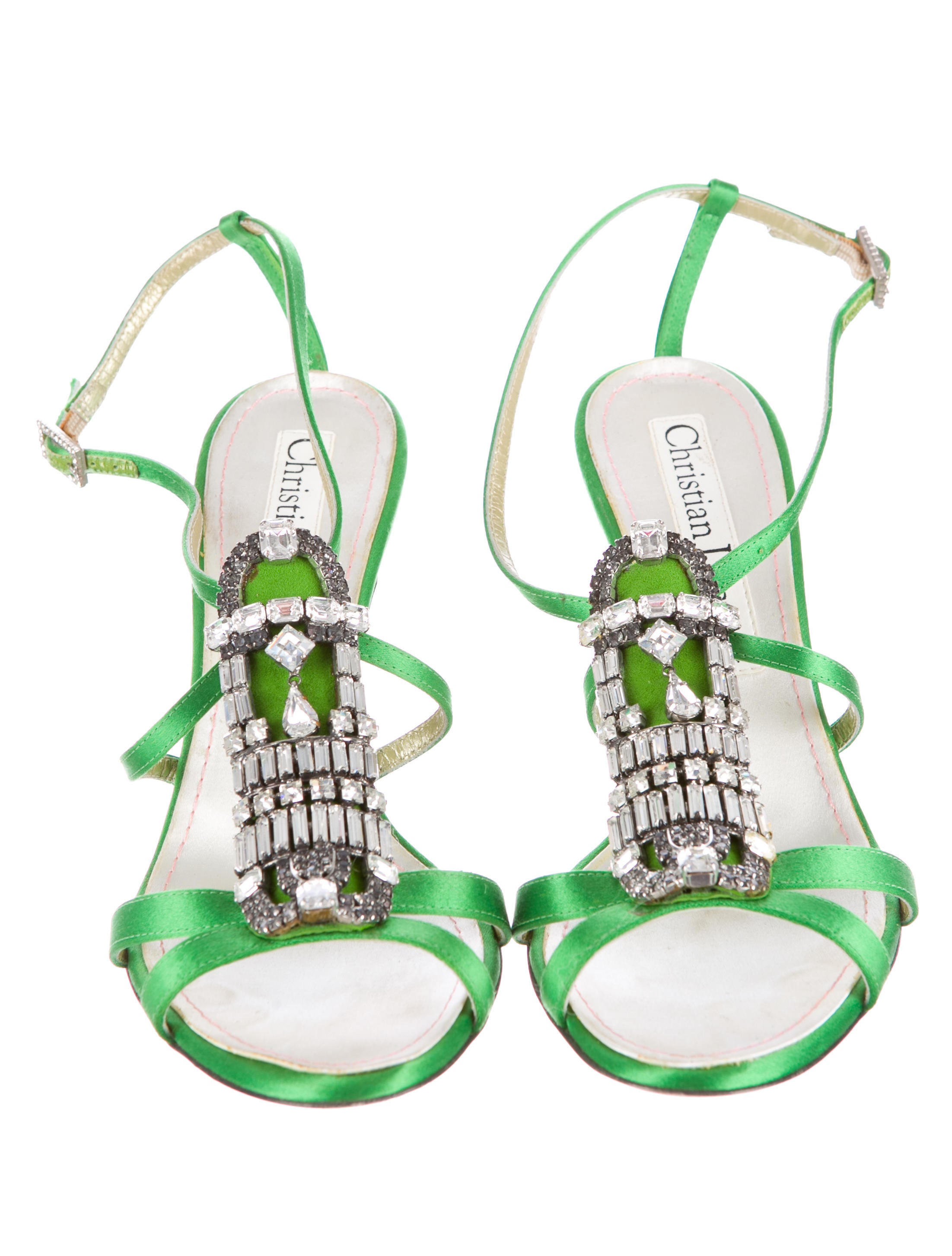 Christian Lacroix Crystal Sandals Shoes CHS20802 The RealReal