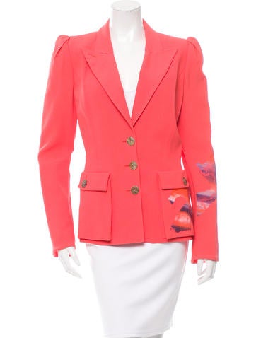 Christian Lacroix Printed Peak Lapel Blazer