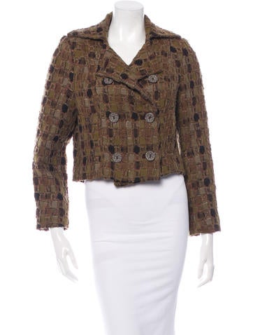 Christian Lacroix Double-Breasted Woven Jacket