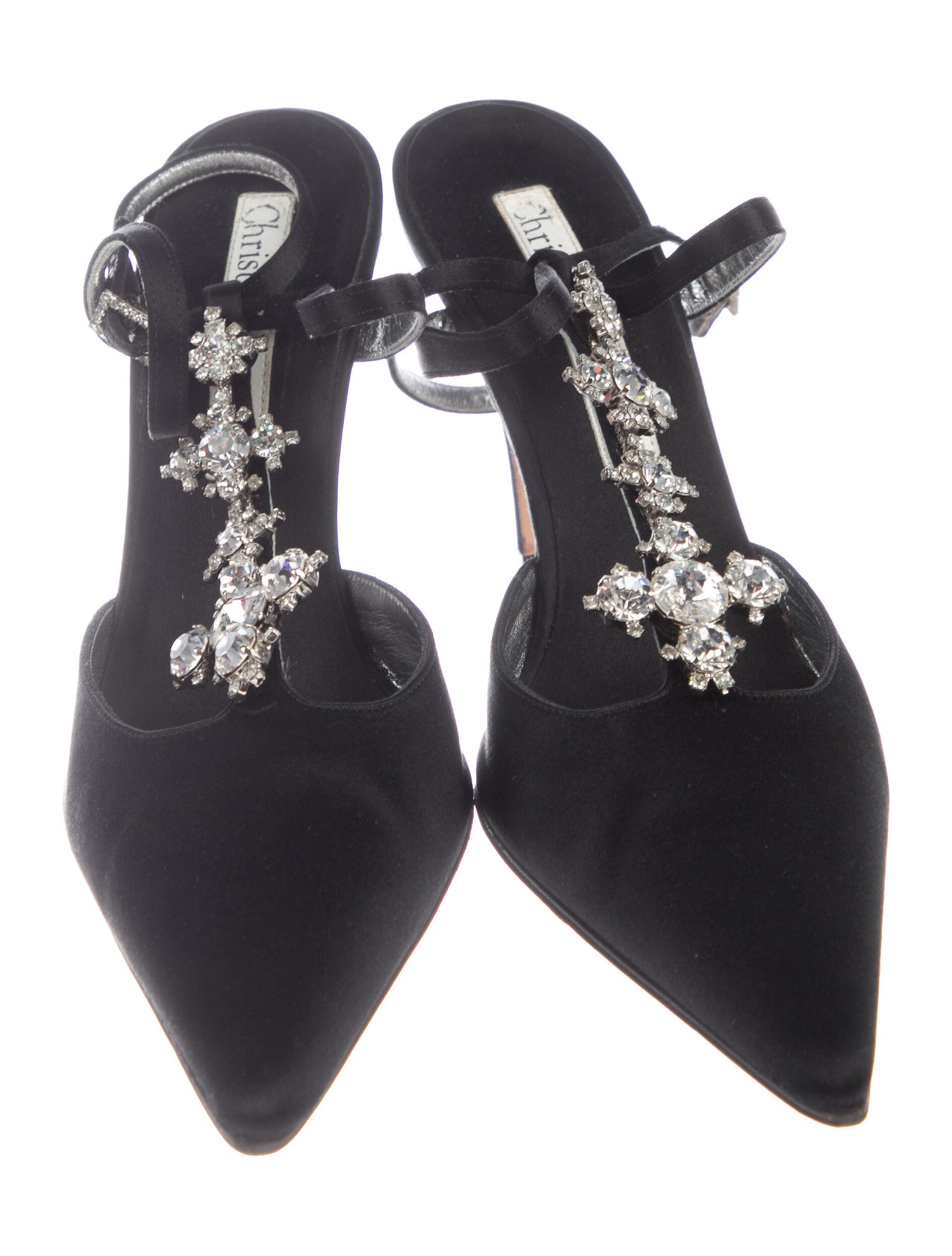 Christian Lacroix Satin Embellished Pumps Shoes CHS26335 The RealReal