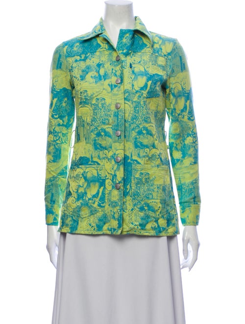 Christian Lacroix Printed Jacket Blue