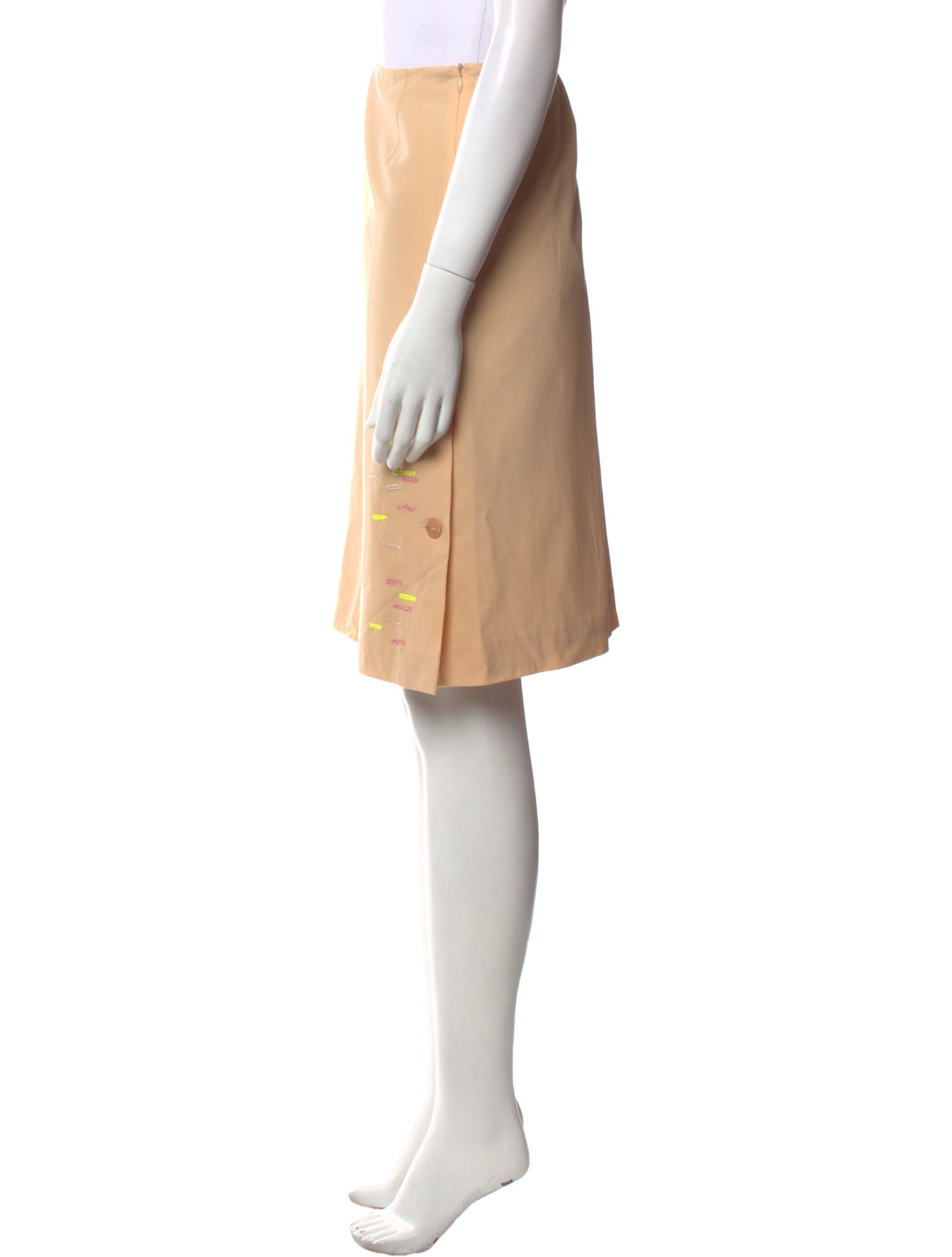 Christian Lacroix Wool Knee-Length Skirt