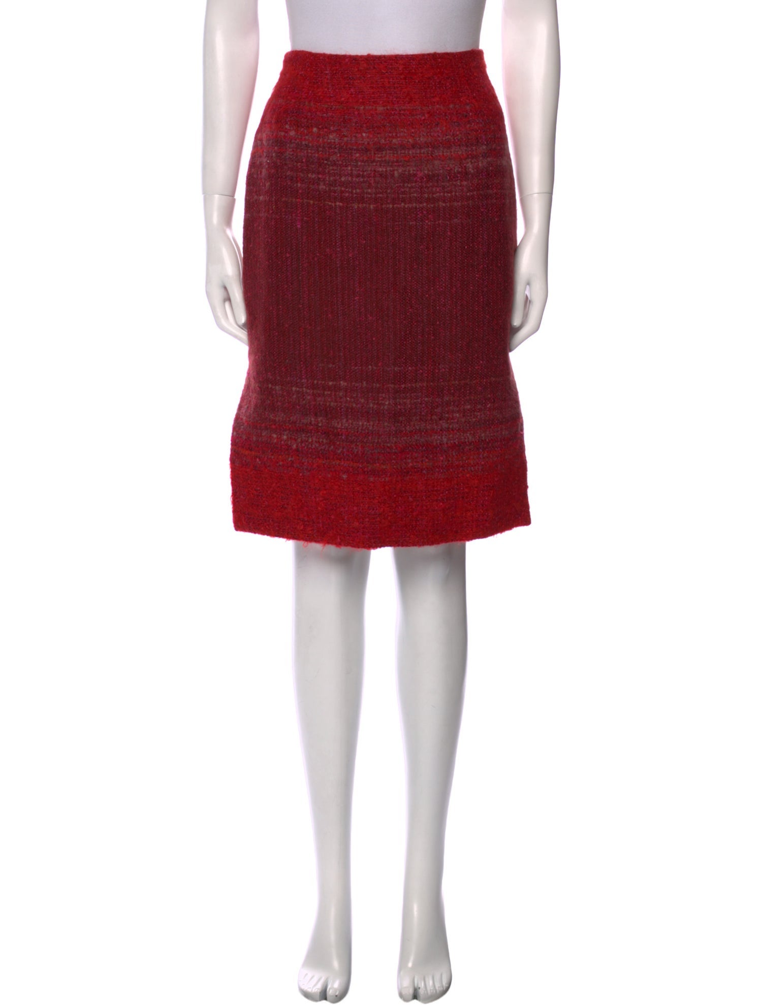 Christian Lacroix Mohair Knee-Length Skirt