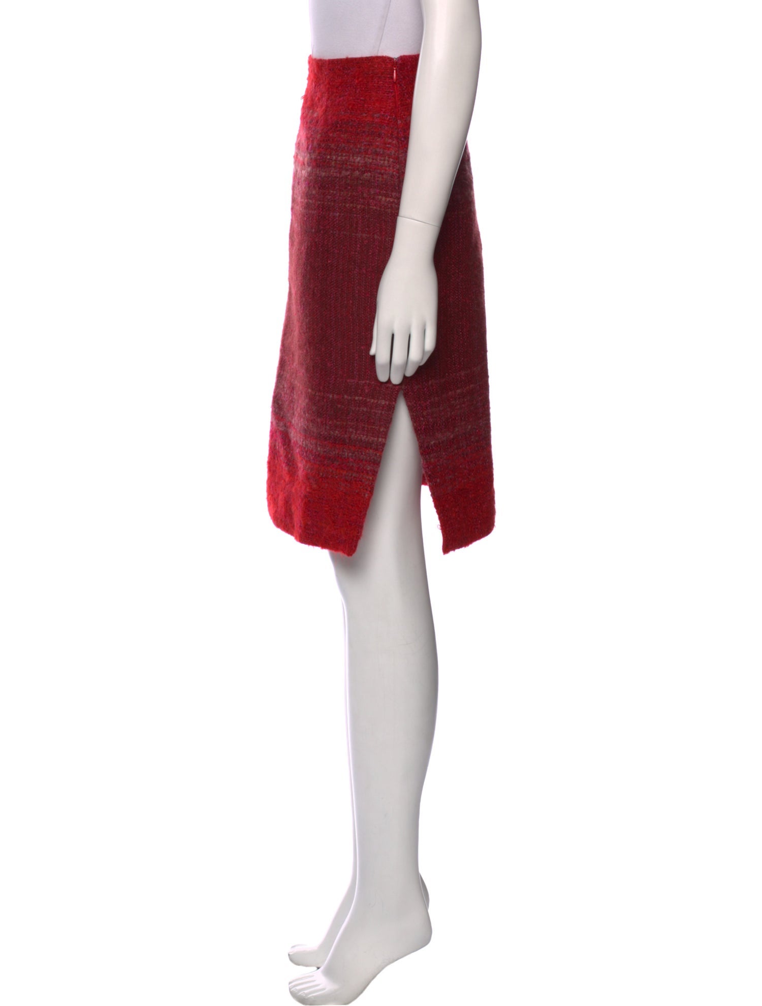 Christian Lacroix Mohair Knee-Length Skirt