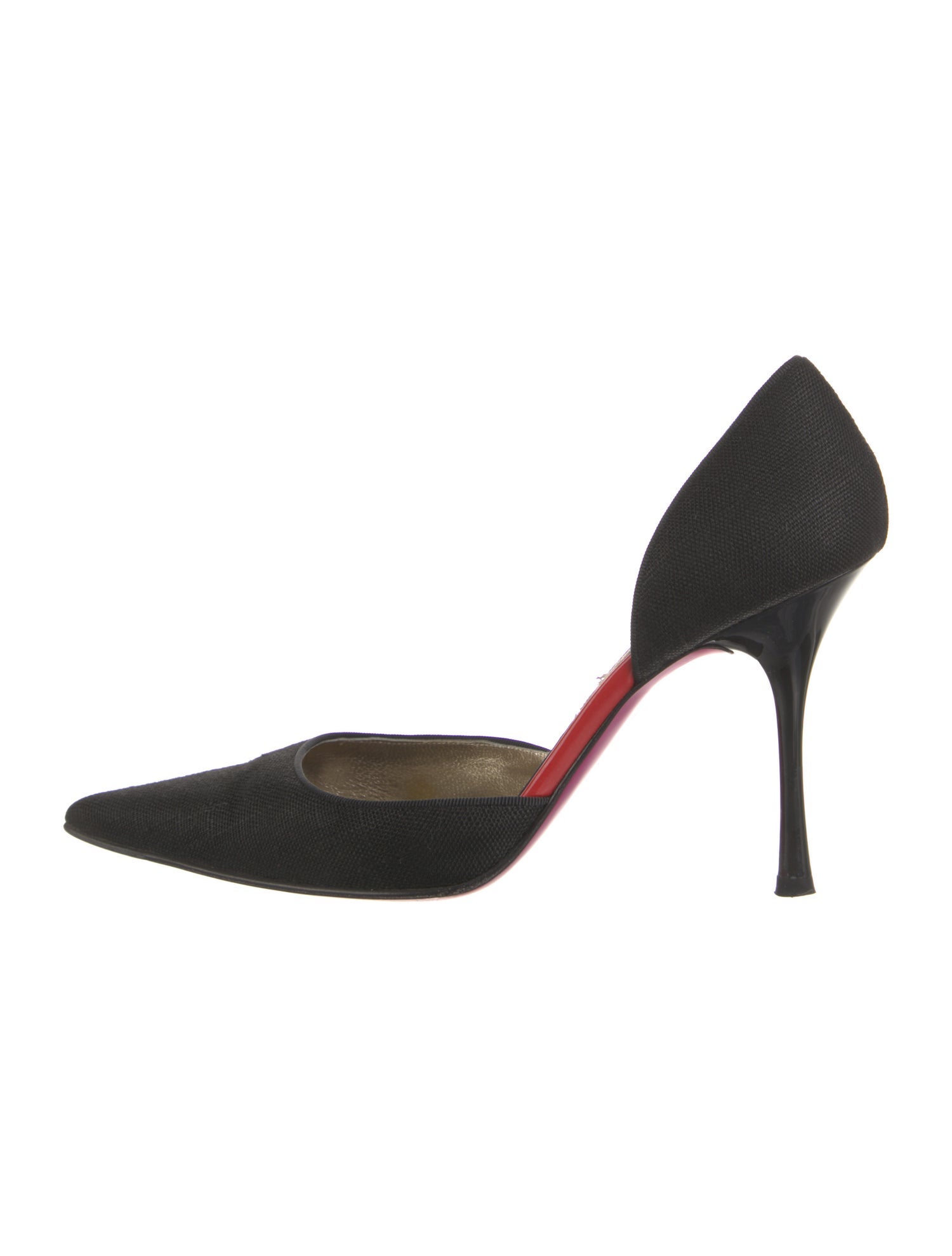 Christian Lacroix Canvas D'Orsay Pumps