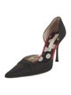 Christian Lacroix Canvas D'Orsay Pumps