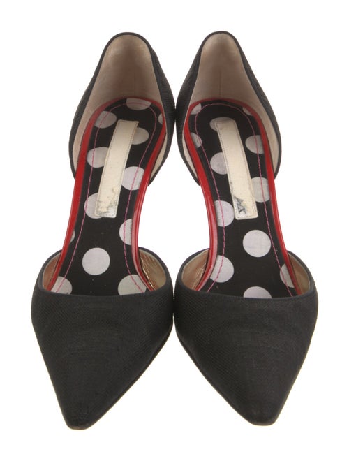 Christian Lacroix Canvas D'Orsay Pumps