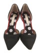 Christian Lacroix Canvas D'Orsay Pumps