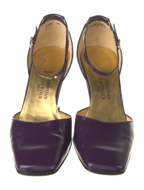 Christian Lacroix Leather D'Orsay Pumps