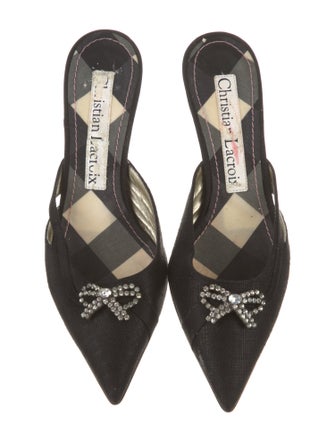 Christian Lacroix Canvas Mules