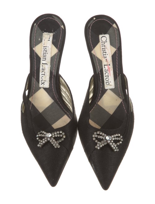 Christian Lacroix Canvas Mules