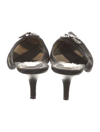 Christian Lacroix Canvas Mules