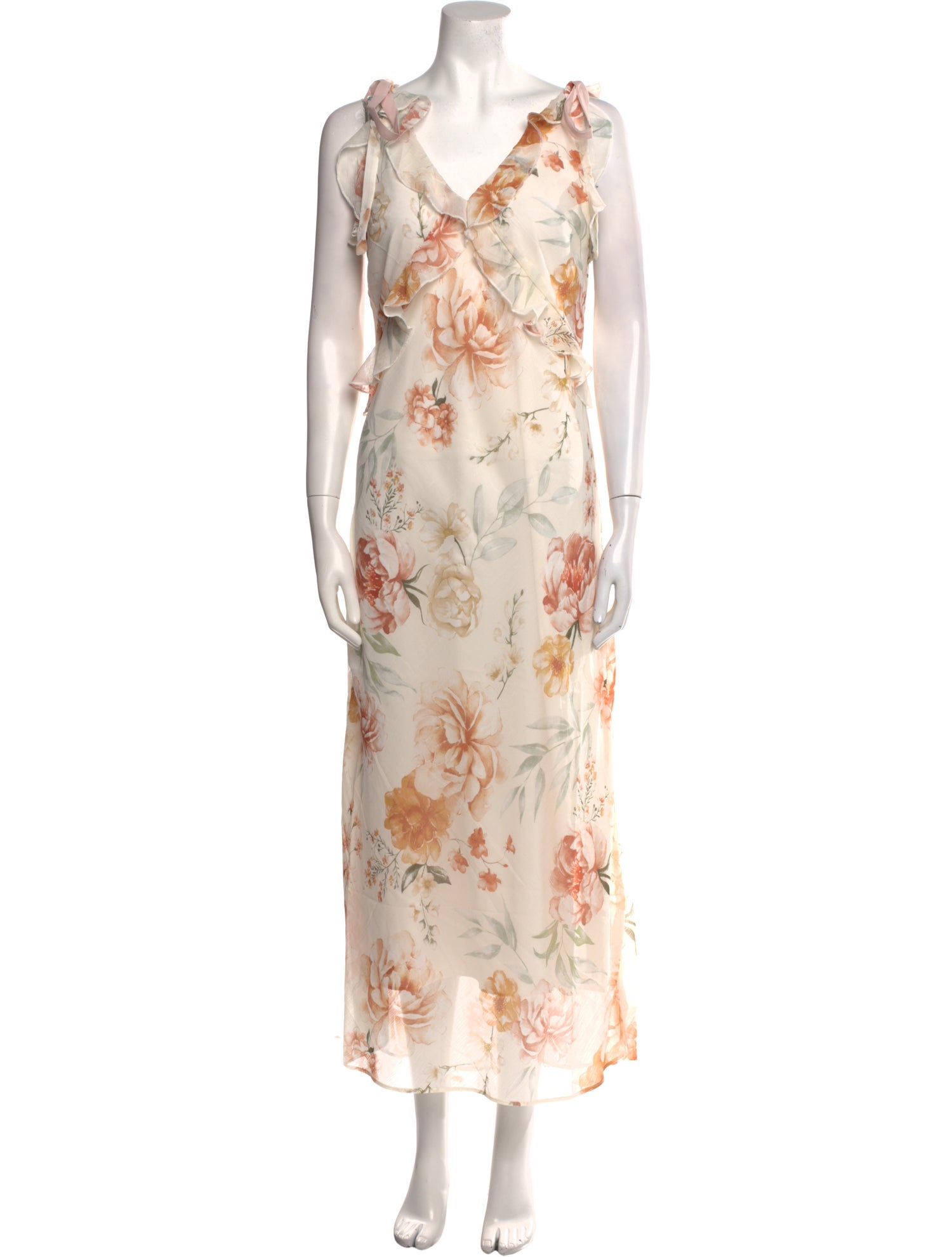 Christian Lacroix Floral Print Long Dress w/ Tags