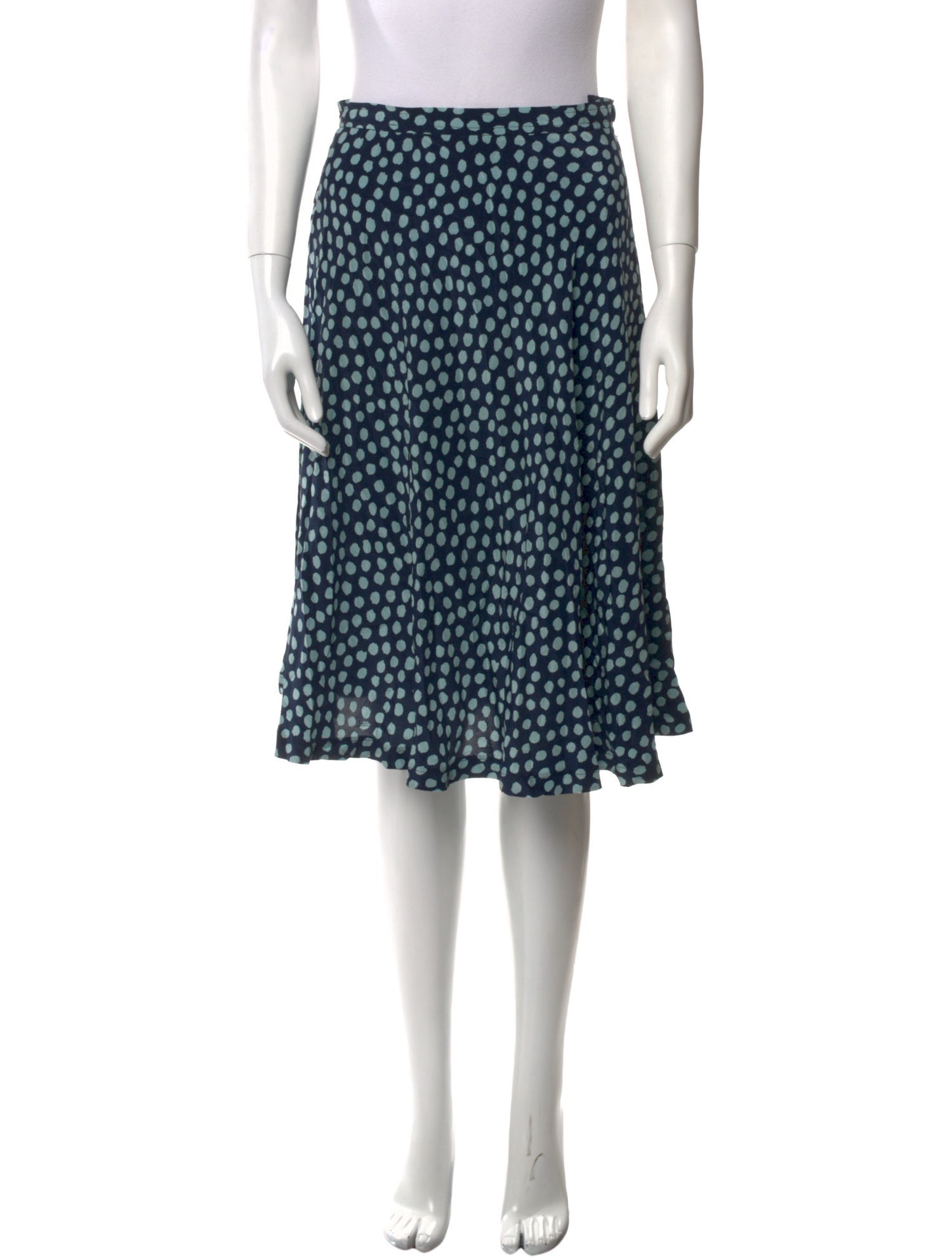 Christian Lacroix Polka Dot Print Knee-Length Skirt