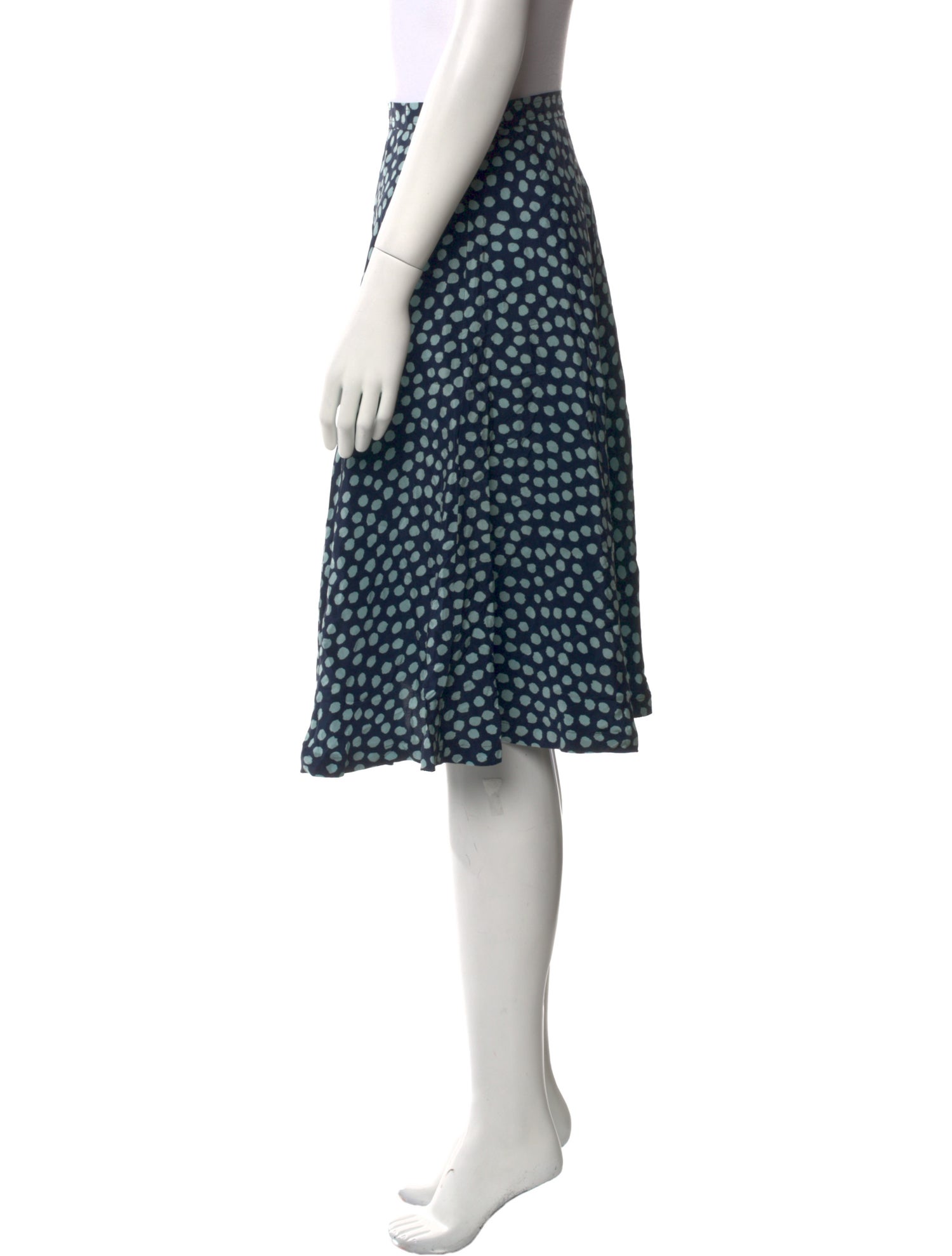 Christian Lacroix Polka Dot Print Knee-Length Skirt