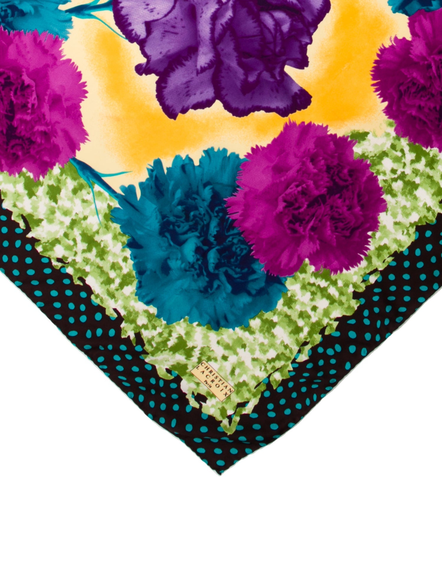Christian Lacroix Floral Print Scarf