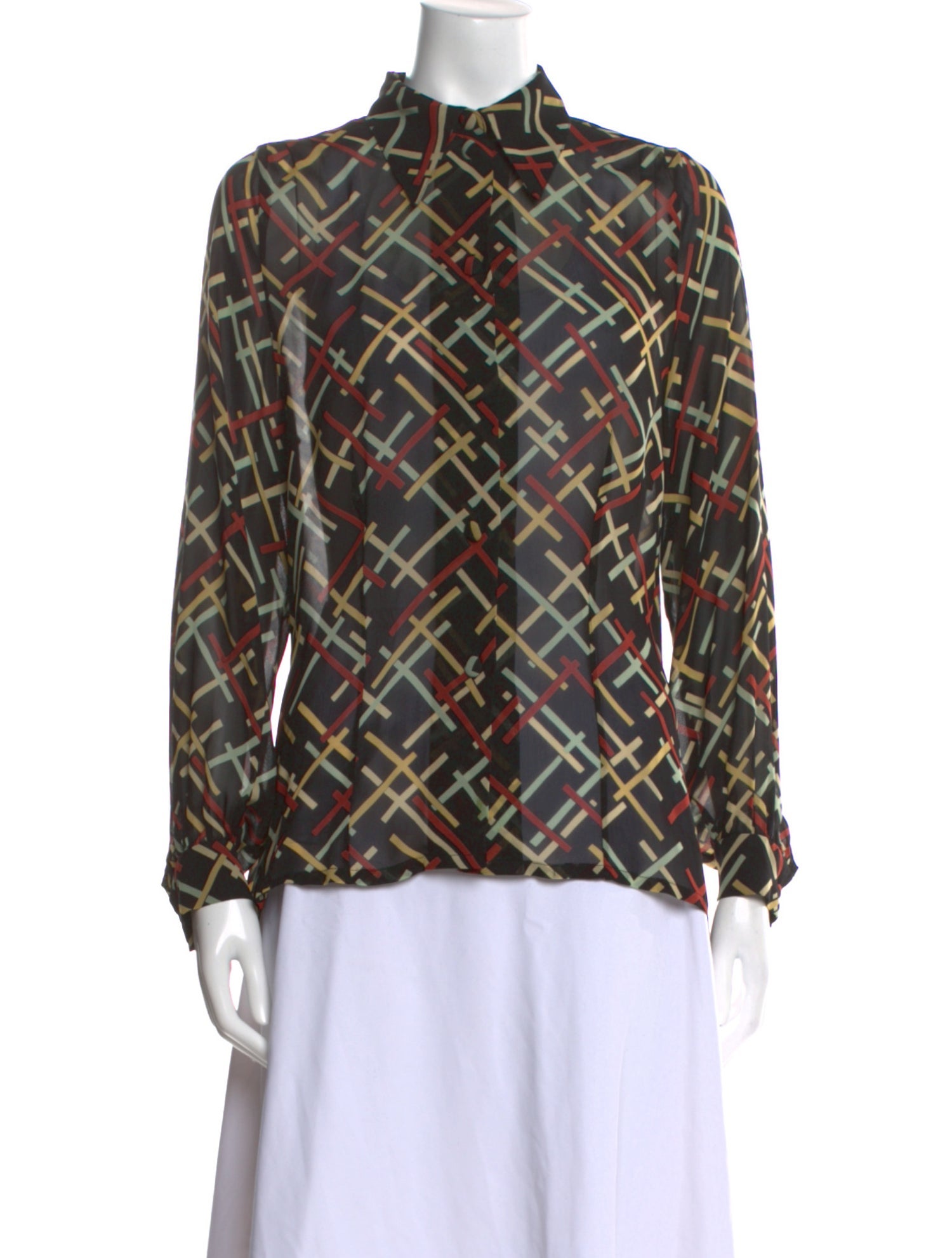 Christian Lacroix Vintage 1990's Button-Up Top