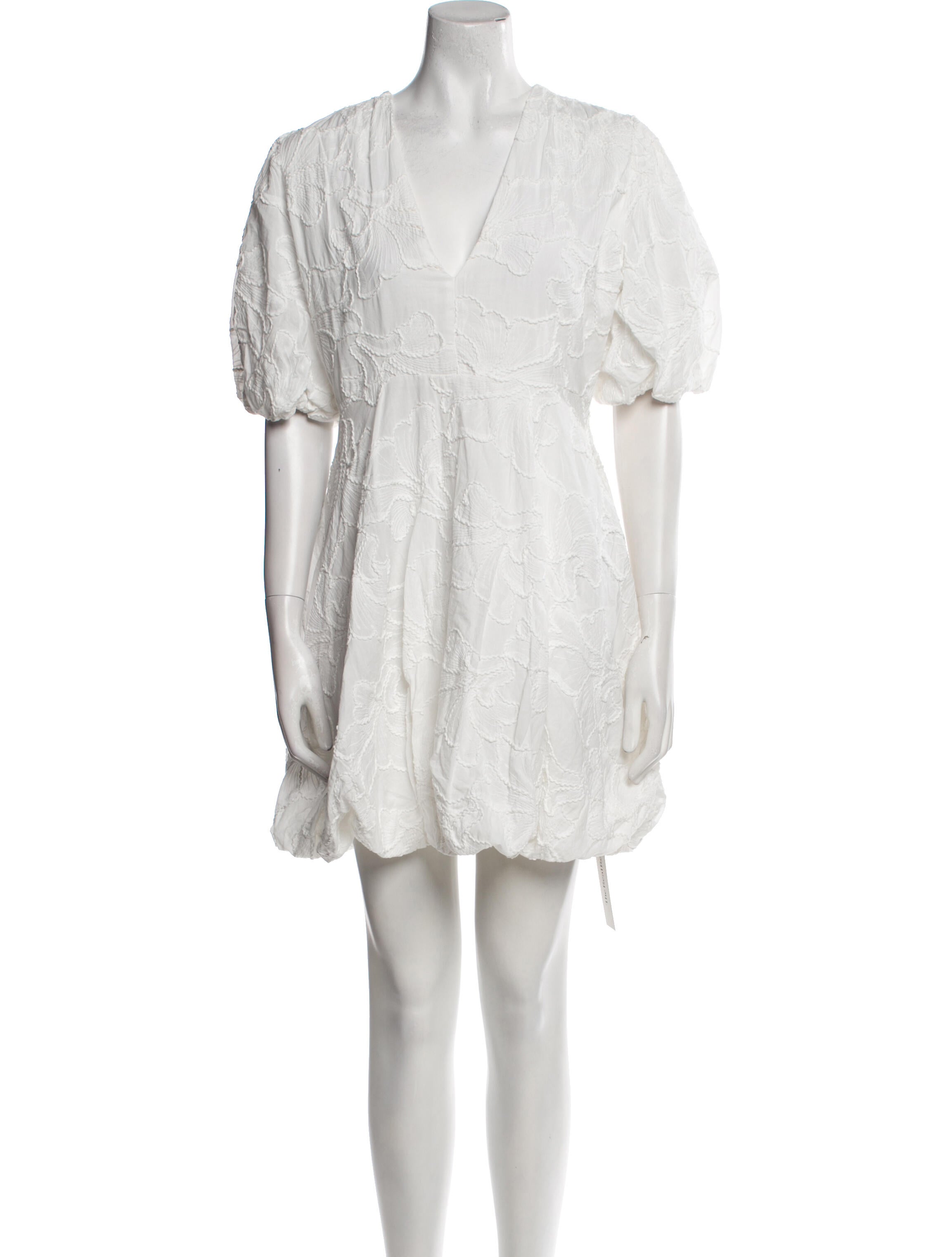 Christian Lacroix Plunge Neckline Mini Dress