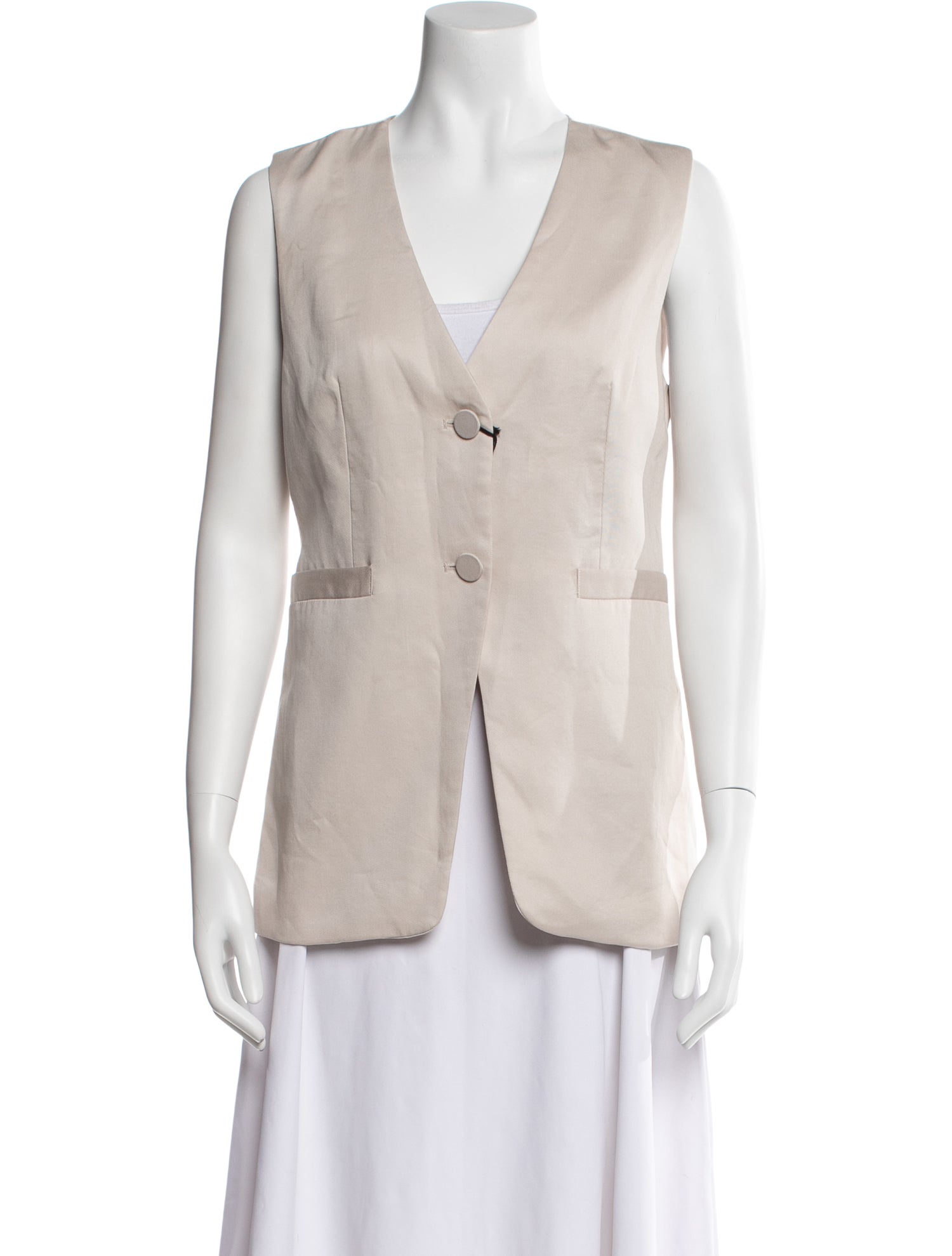 Christian Lacroix V-Neck Sleeveless Top w/ Tags