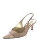 Christian Lacroix Suede Slingback Pumps