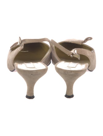 Christian Lacroix Suede Slingback Pumps