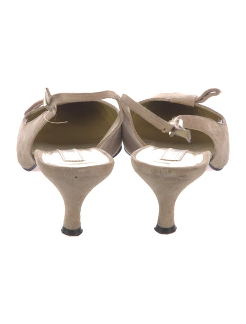 Christian Lacroix Suede Slingback Pumps