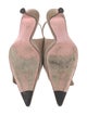 Christian Lacroix Suede Slingback Pumps