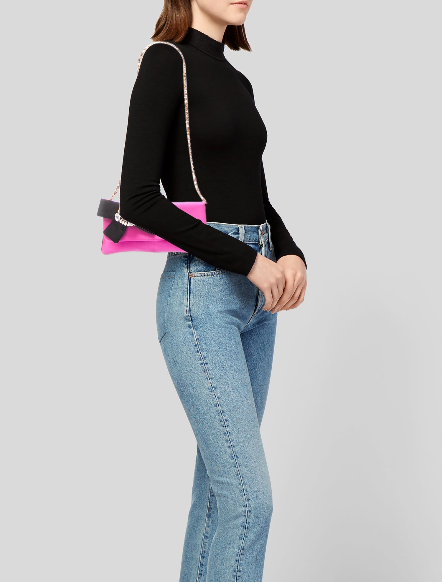 Christian Lacroix Satin Shoulder Bag Vintage