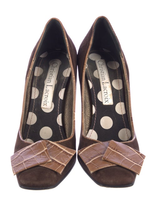 Christian Lacroix Suede Pumps