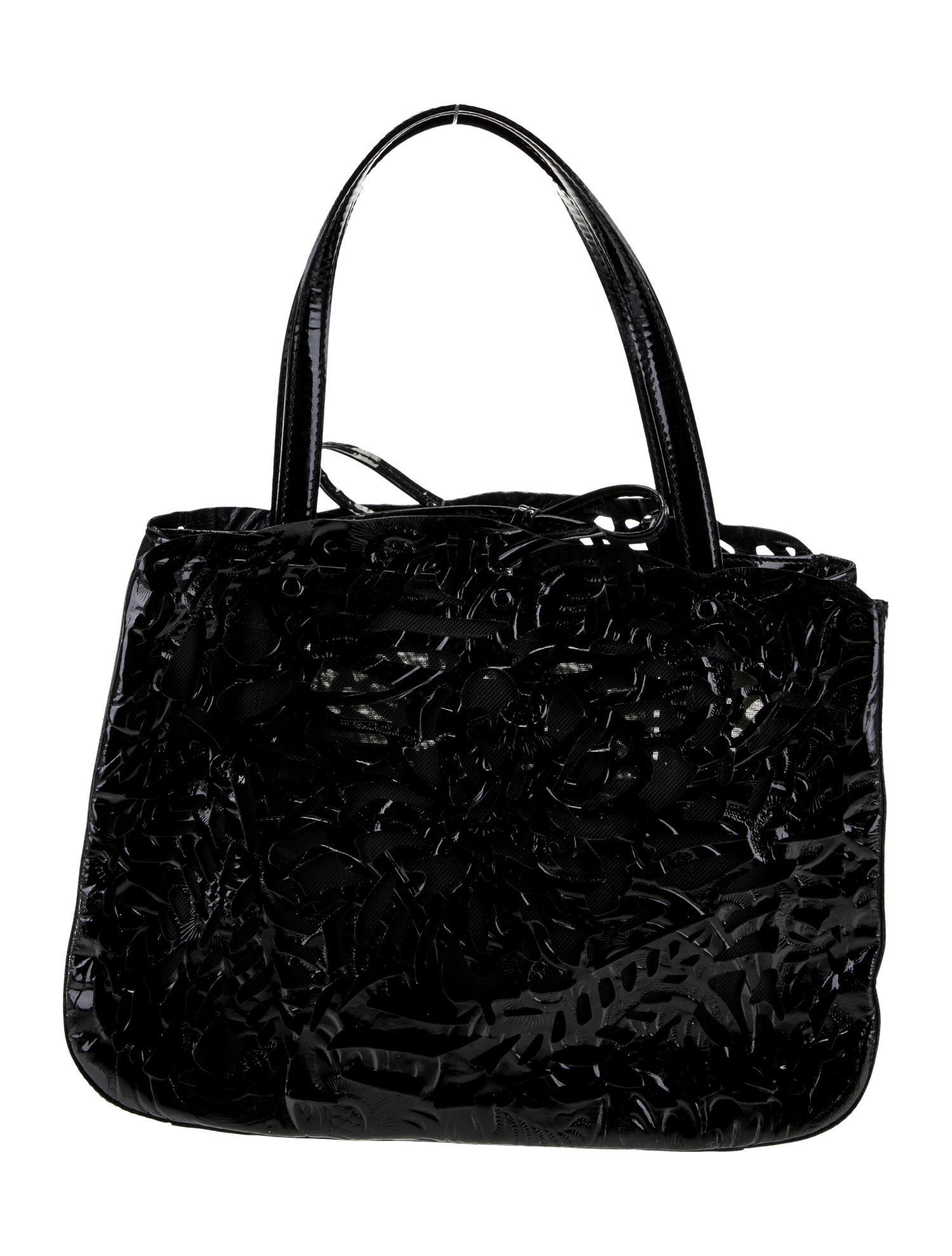 Christian Lacroix Leather Top Handle Bag Small