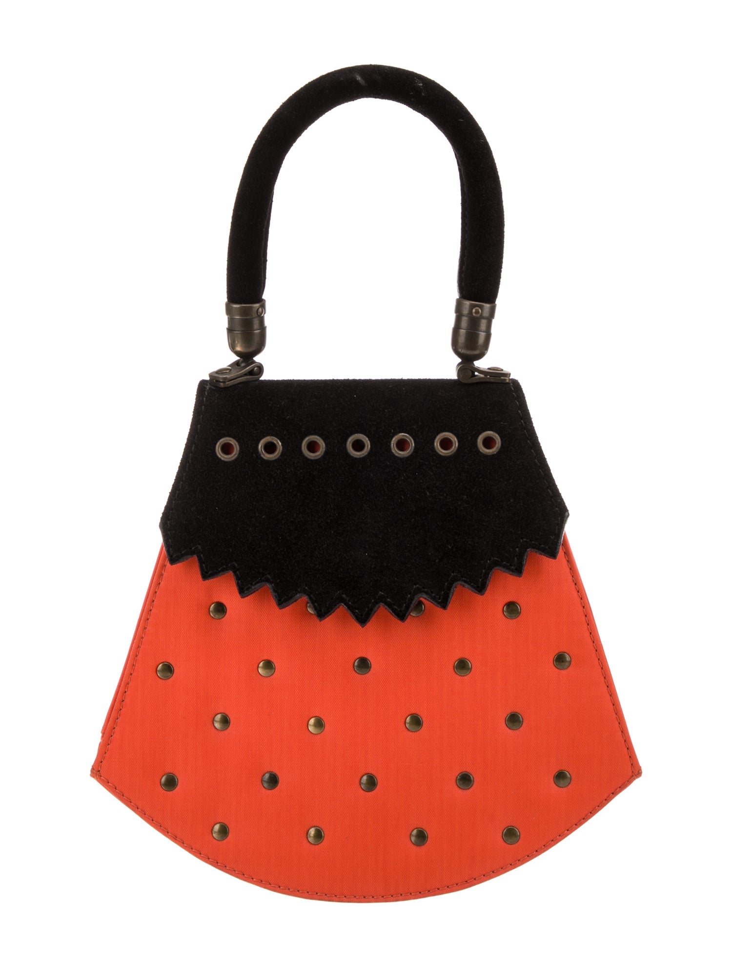 Christian Lacroix Suede Top Handle Bag