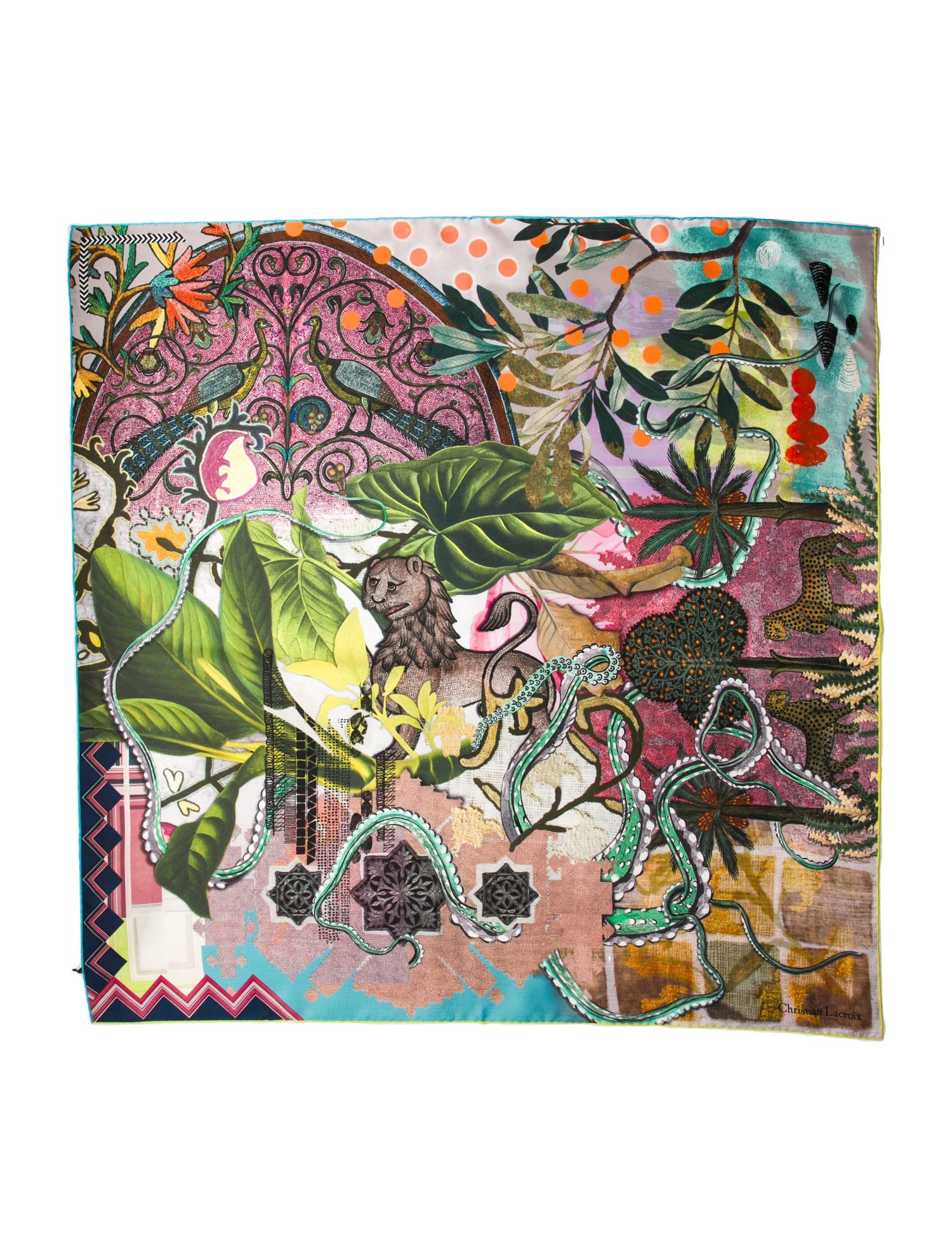 Christian Lacroix Silk Printed Bandana