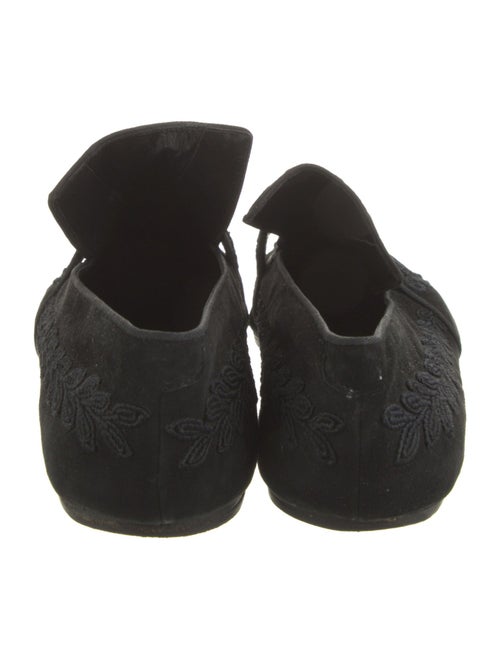 Christian Lacroix Suede Embroidered Accent Loafers
