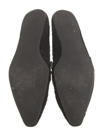 Christian Lacroix Suede Embroidered Accent Loafers