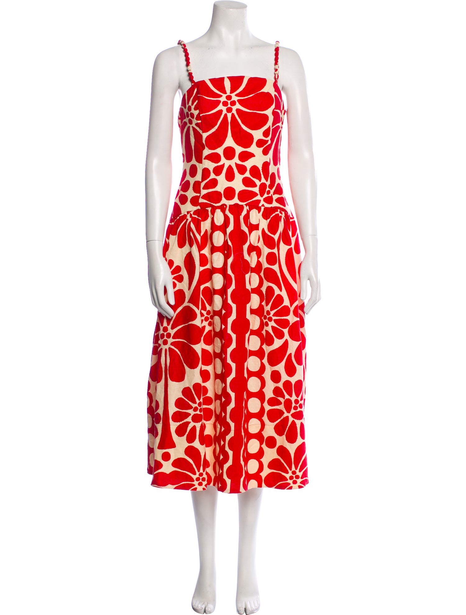Christian Lacroix Floral Print Midi Length Dress w/ Tags