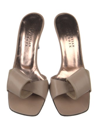 Christian Lacroix Leather Slides