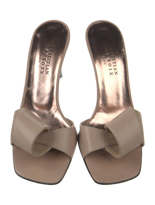 Christian Lacroix Leather Slides