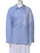 Christian Lacroix Striped Long Sleeve Button-Up Top