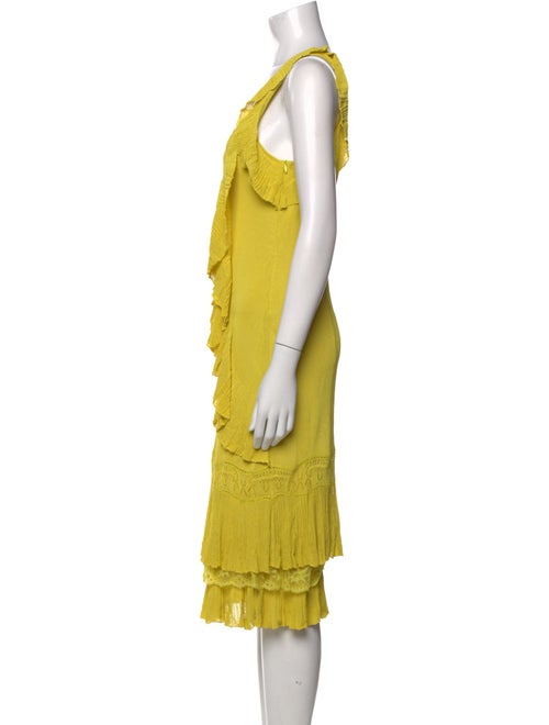 Christian Lacroix V-Neck Midi Length Dress