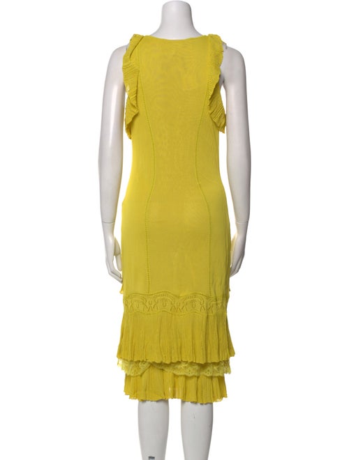 Christian Lacroix V-Neck Midi Length Dress
