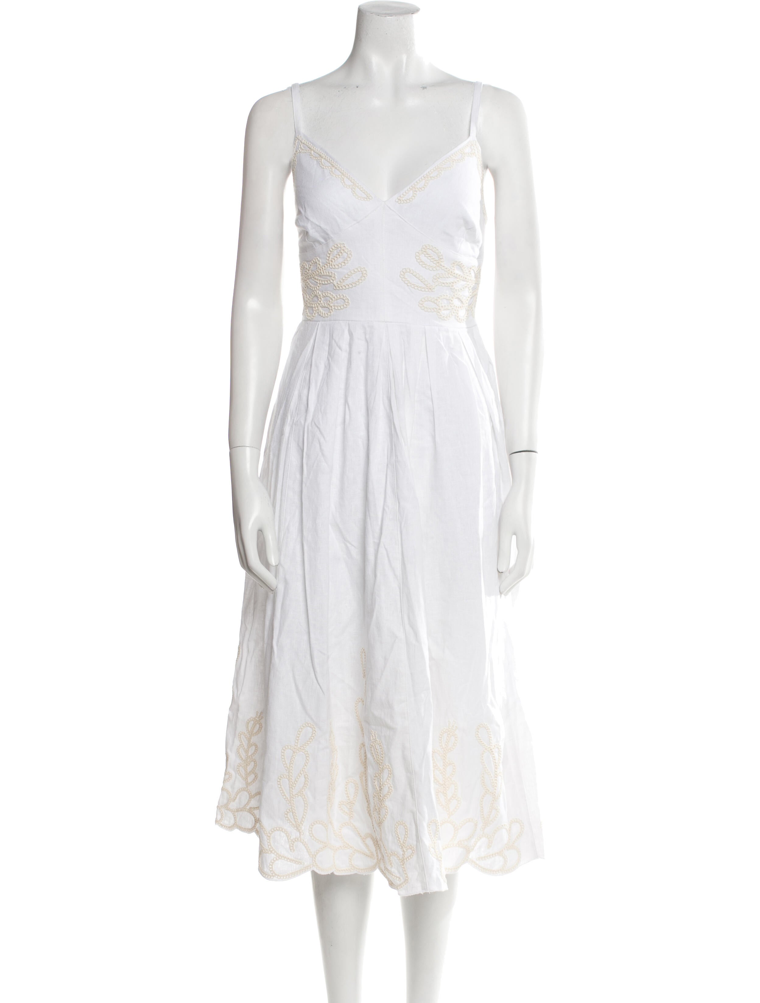 Christian Lacroix Linen Midi Length Dress w/ Tags