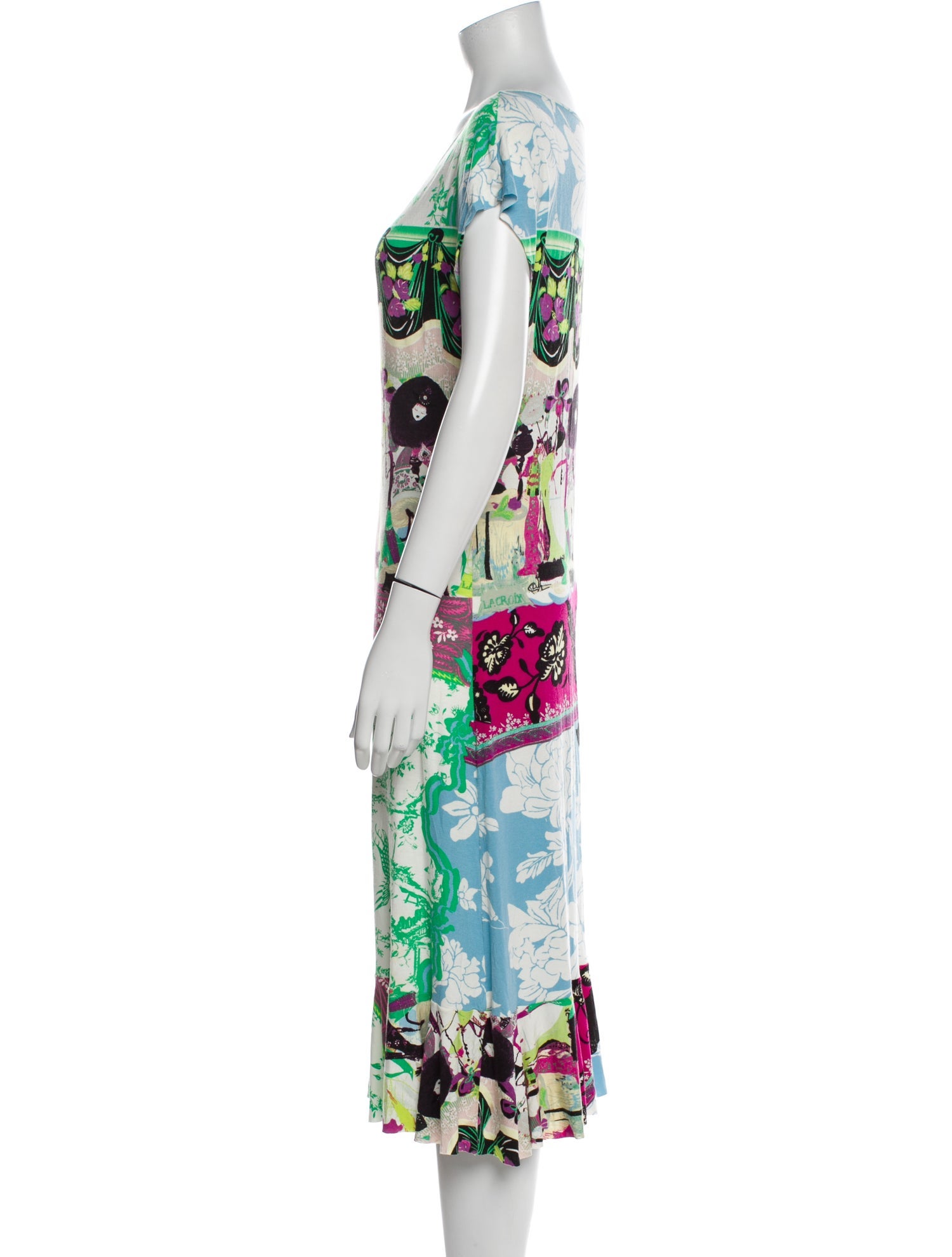 Bazar de Christian Lacroix Vintage Midi Length Dress