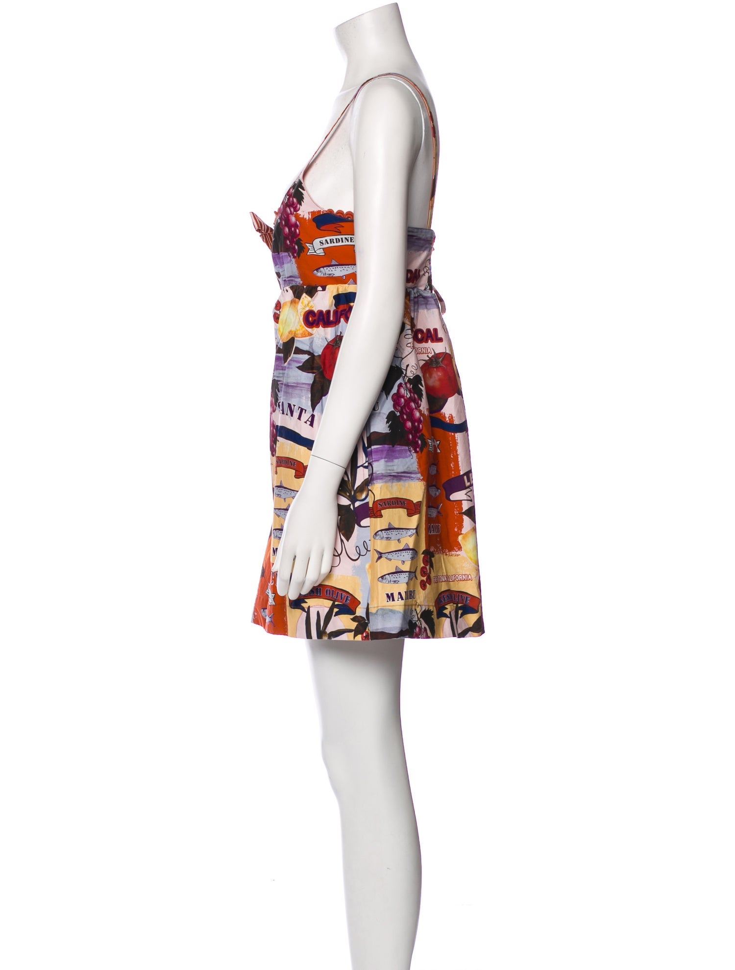 Christian Lacroix Floral Print Square Neckline Romper w/ Tags