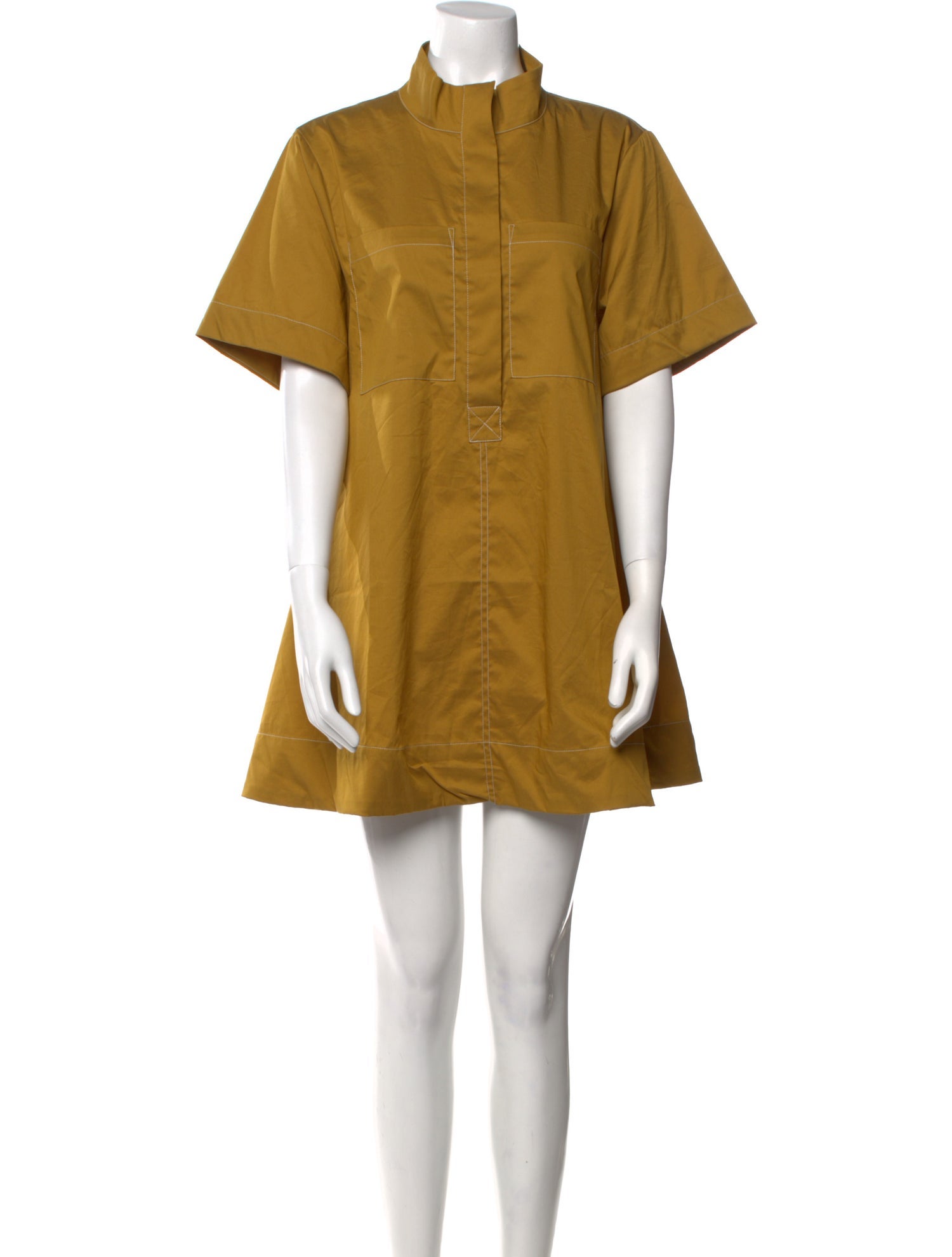 Christian Lacroix Mock Neck Mini Dress