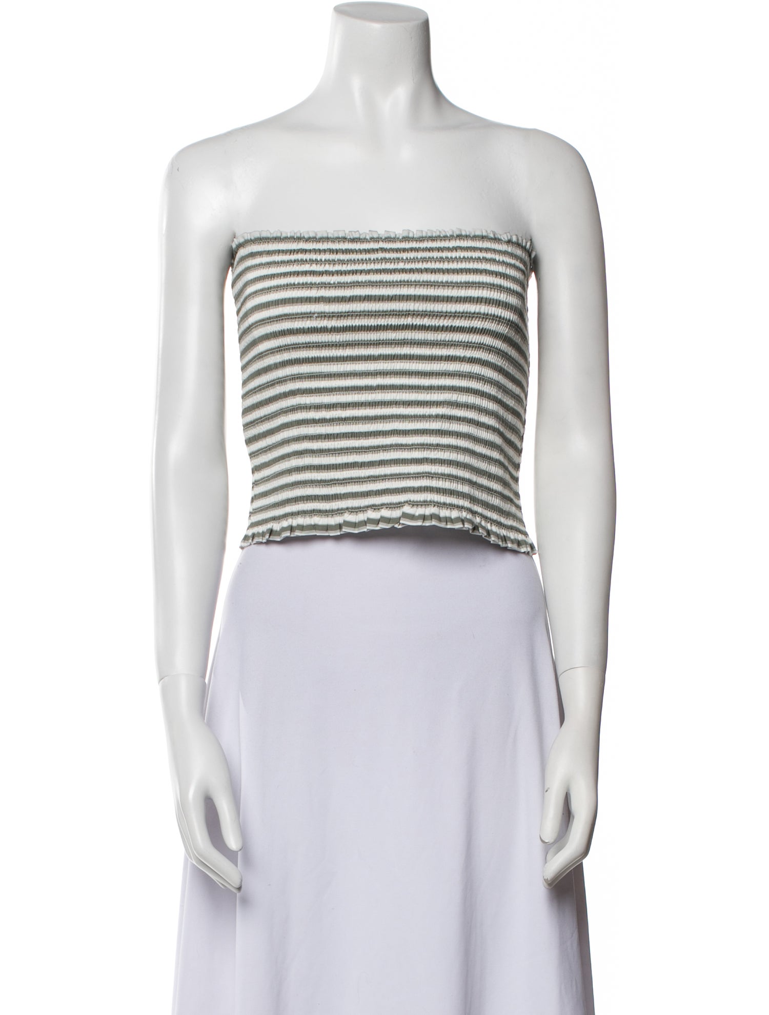 Christian Lacroix Striped Strapless Crop Top w/ Tags