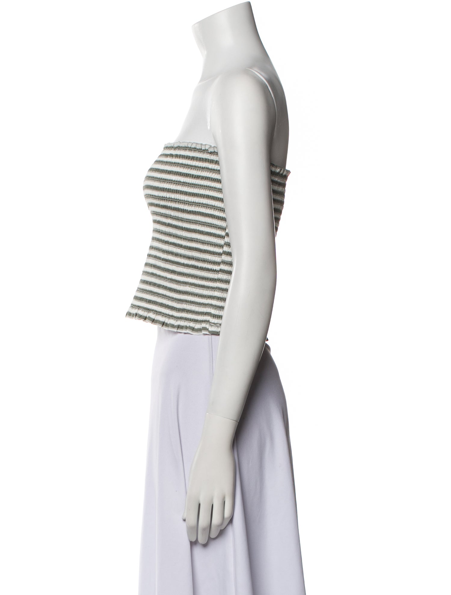 Christian Lacroix Striped Strapless Crop Top w/ Tags