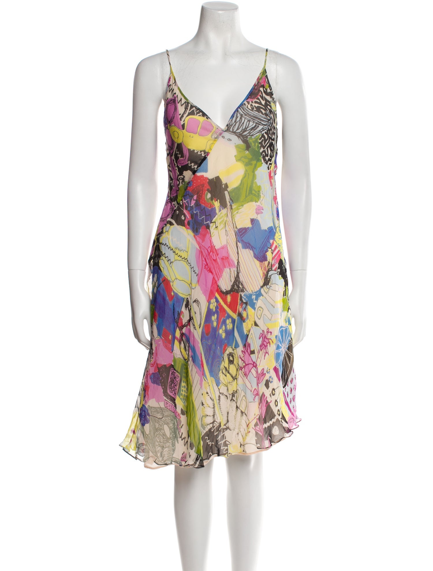 Bazar de Christian Lacroix Vintage Midi Length Dress