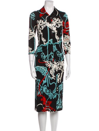 Christian Lacroix Printed Skirt Set