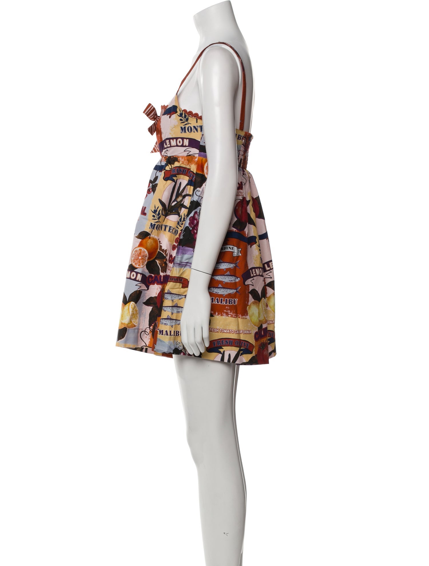 Christian Lacroix Printed Square Neckline Romper w/ Tags